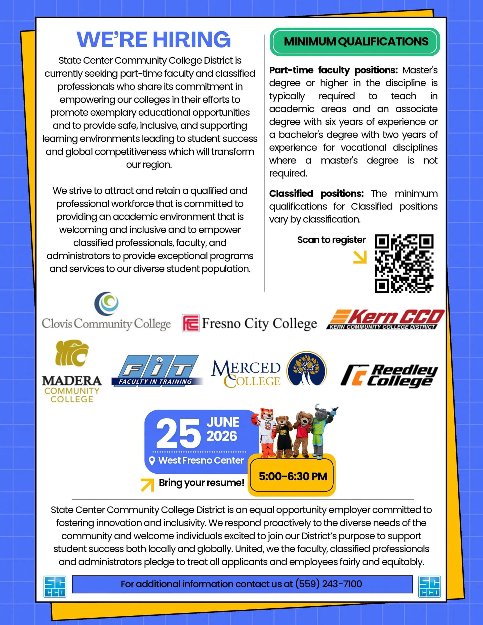 State Center CCD Career Fair 2026 flyer 2
